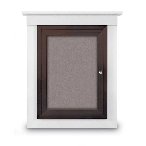 Sliding Glass Enclosed Letterboard, 72"x4